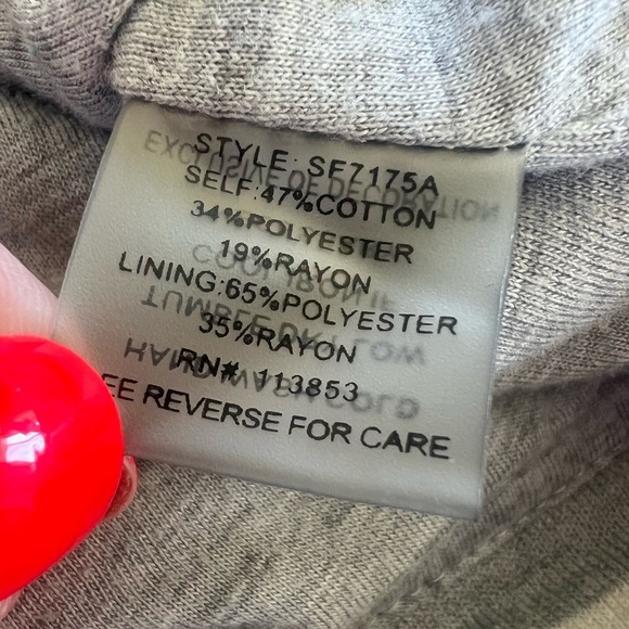 Pixley Large Grey White Stripe Thick & Cozy Motorcycle Jacket Bikercore - Picture 11 of 12